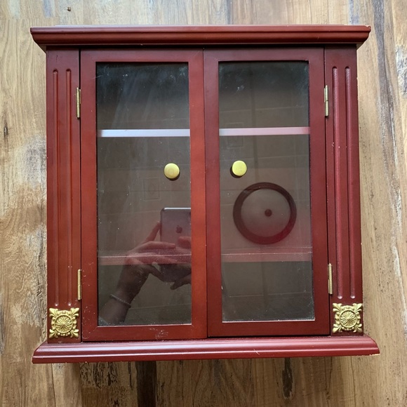 Vintage 90s Jewelry Box Shelf Case